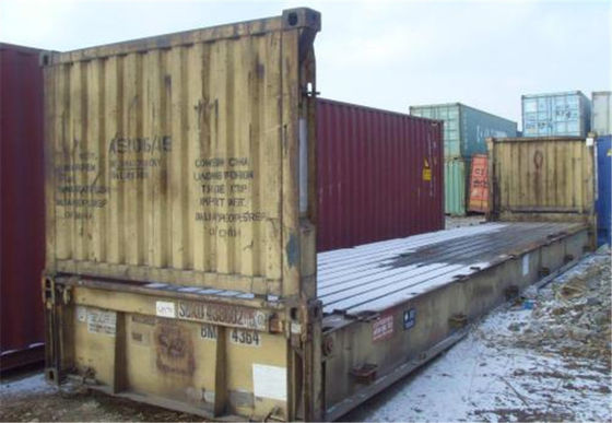 Trung Quốc Giao thông vận tải đa phương thức 20ft Flat Rack Container Kích thước 5.90m * 2.35m nhà cung cấp